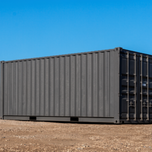 New one-trip 10ft high cube shipping container with tall boxy proportions